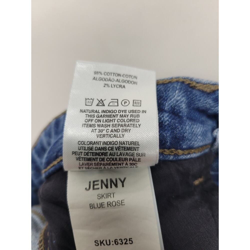 Girl's DL1961 Jenny Denim Skirt Blue Rose Kids Children's Size 8 - Picture 10 of 10